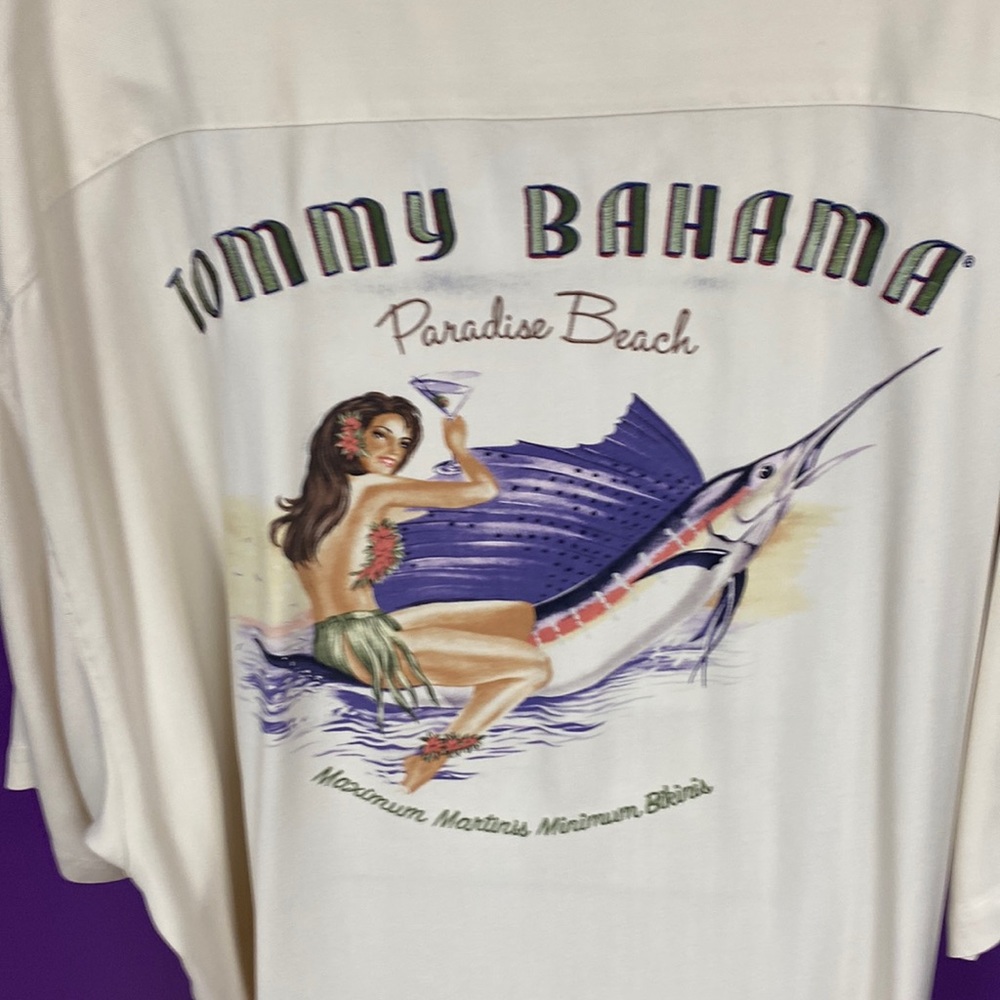 Tommy Bahama silk shirt.